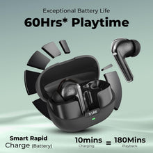 Load image into Gallery viewer, truke New Launch Aura Pro True Wireless in Ear Earbuds w/ 60H Battery &amp; Fast Charge Ear Buds, 13mm Titanium Drivers, Dual Pairing, 4-Mic ENC TWS, 40ms Low Latency Gaming, Made in India
