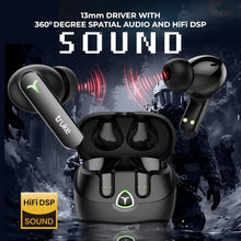 Load image into Gallery viewer, truke New Launch BTG Flex True Wireless in Ear Earbuds, Dual Pairing Ear Buds, 40ms Low Latency Gaming Mode, 60H Playtime Fast Charging, HiFi DSP Sound, Quad-Mic ENC, 13mm Driver,Bluetooth 5.4
