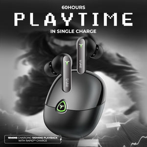 truke New Launch BTG Flex True Wireless in Ear Earbuds, Dual Pairing Ear Buds, 40ms Low Latency Gaming Mode, 60H Playtime Fast Charging, HiFi DSP Sound, Quad-Mic ENC, 13mm Driver,Bluetooth 5.4