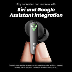 truke BTG Ultra True Wireless in Ear Earbuds, 40ms Ultra Low Latency Battle Mode™ Gaming Ear Buds, 60H Playtime, Quad Mics Crystal-Clear Calls, Fast Charging, BT 5.4, Noise Cancellation