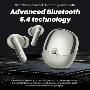 truke BTG Ultra True Wireless in Ear Earbuds, 40ms Ultra Low Latency Battle Mode™ Gaming Ear Buds, 60H Playtime, Quad Mics Crystal-Clear Calls, Fast Charging, BT 5.4, Noise Cancellation