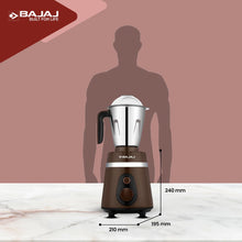 Load image into Gallery viewer, Bajaj Ninja Series Powergrind 1000 W Mixer Grinder With 3 Jars (Stainless Steel Jars) | DuraCut Blades For Lifetime Grinding | Double Ball Bearing 1000W Motor | 1 Yr Warranty
