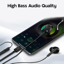 Load image into Gallery viewer, truke Bass 1 in-Ear Wired Earphones with Type-C Connector, 13mm Titanium Drivers, Deep High Bass, in-Line Music &amp; Call Controls, Built-in Mic for Crystal Clear Calls, 1.2m Tangle-Free Cable
