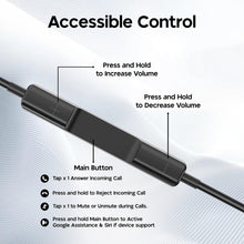 Load image into Gallery viewer, truke Bass 1 in-Ear Wired Earphones with Type-C Connector, 13mm Titanium Drivers, Deep High Bass, in-Line Music &amp; Call Controls, Built-in Mic for Crystal Clear Calls, 1.2m Tangle-Free Cable
