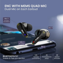 Load image into Gallery viewer, truke Buds S1 True Wireless Earbuds with Environmental Noise Cancellation(ENC) &amp; Quad MEMS Mic for Clear Calls | Up to 72hrs of Playtime | Premium Sliding Case |Bluetooth 5.1 | IPX4
