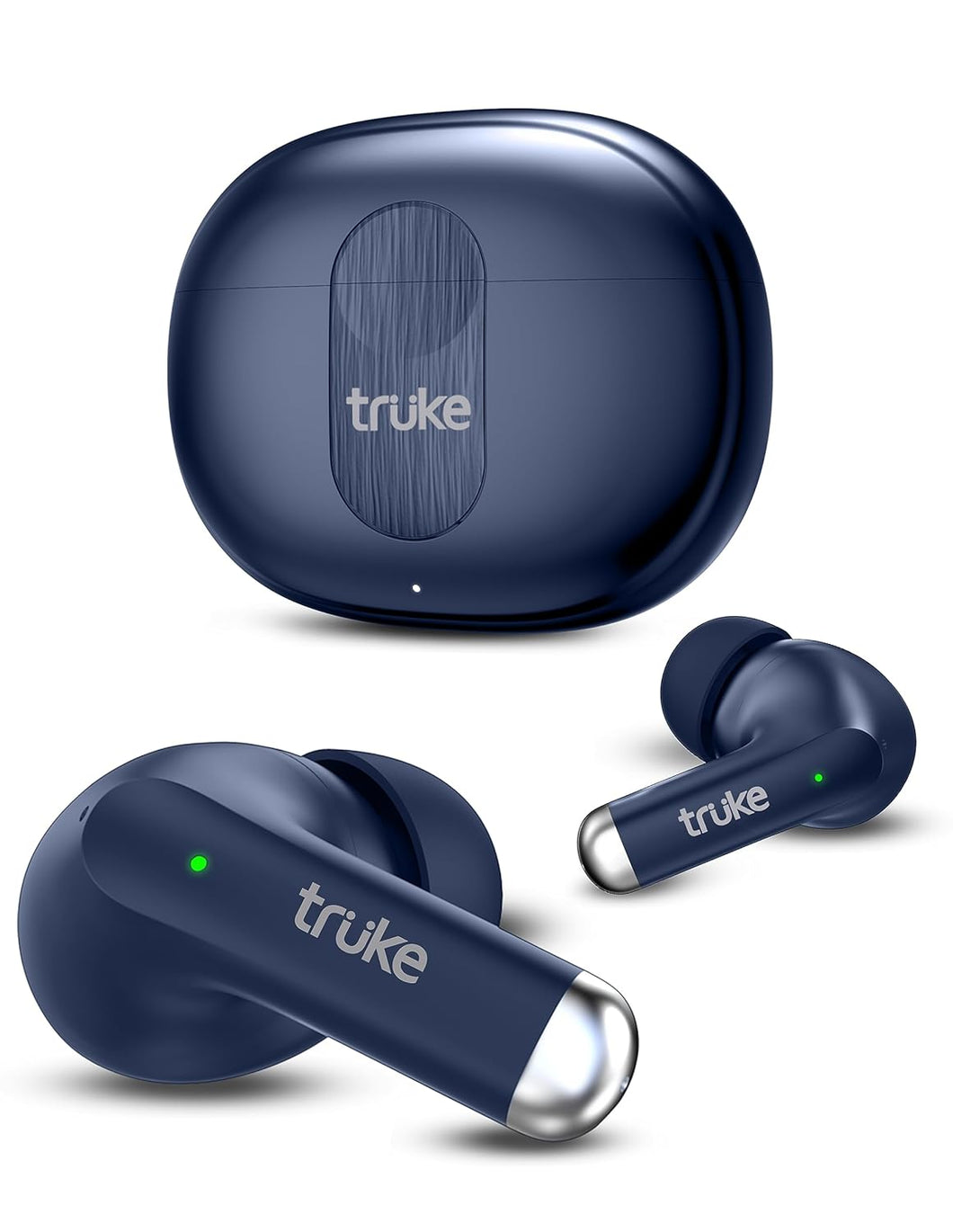truke Buds A1 True Wireless in Ear Earbuds with 30dB Hybrid ANC, 48H Playtime, Quad-Mics with ENC, 3+1 EQ Modes, Fast Charging, Gaming Mode, Instant Pairing, AAC Codec, BT 5.3
