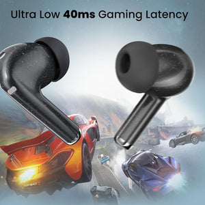 truke Buds Aura True Wireless in Ear Earbuds with 70Hrs of Playtime and Fast Charging Ear Buds, 13mm Titanium Drivers, Quad-MIC ENC TWS, 40ms Low Latency Gaming Buds, BT 5.4