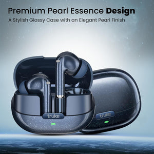 truke Buds Aura True Wireless in Ear Earbuds with 70Hrs of Playtime and Fast Charging Ear Buds, 13mm Titanium Drivers, Quad-MIC ENC TWS, 40ms Low Latency Gaming Buds, BT 5.4