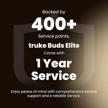 Load image into Gallery viewer, truke Buds Elite True Wireless in Ear Earbuds with 10mm Dynamic Driver, 70Hrs Battery &amp; Fast Charging EarBuds, Dual-MIC ENC TWS, 40ms Low Latency Gaming Buds, Volume Control, BT 5.4  
