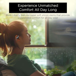 truke Buds Liberty Open Ear Wireless Earbuds with 360Spatial™ Audio Experience, 16mm Beryllium Speaker, 60H Playtime, Quad Mic for Crystal-Clear Calls, Fast Charging, BT5.4