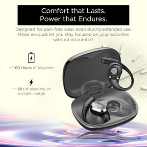 truke Buds Liberty Open Ear Wireless Earbuds with 360Spatial™ Audio Experience, 16mm Beryllium Speaker, 60H Playtime, Quad Mic for Crystal-Clear Calls, Fast Charging, BT5.4