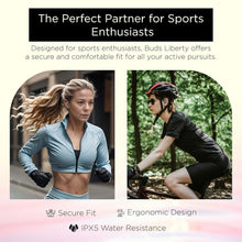 Load image into Gallery viewer, truke Buds Liberty Open Ear Wireless Earbuds with 360Spatial™ Audio Experience, 16mm Beryllium Speaker, 60H Playtime, Quad Mic for Crystal-Clear Calls, Fast Charging, BT5.4

