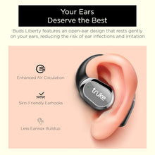 Load image into Gallery viewer, truke Buds Liberty Open Ear Wireless Earbuds with 360Spatial™ Audio Experience, 16mm Beryllium Speaker, 60H Playtime, Quad Mic for Crystal-Clear Calls, Fast Charging, BT5.4
