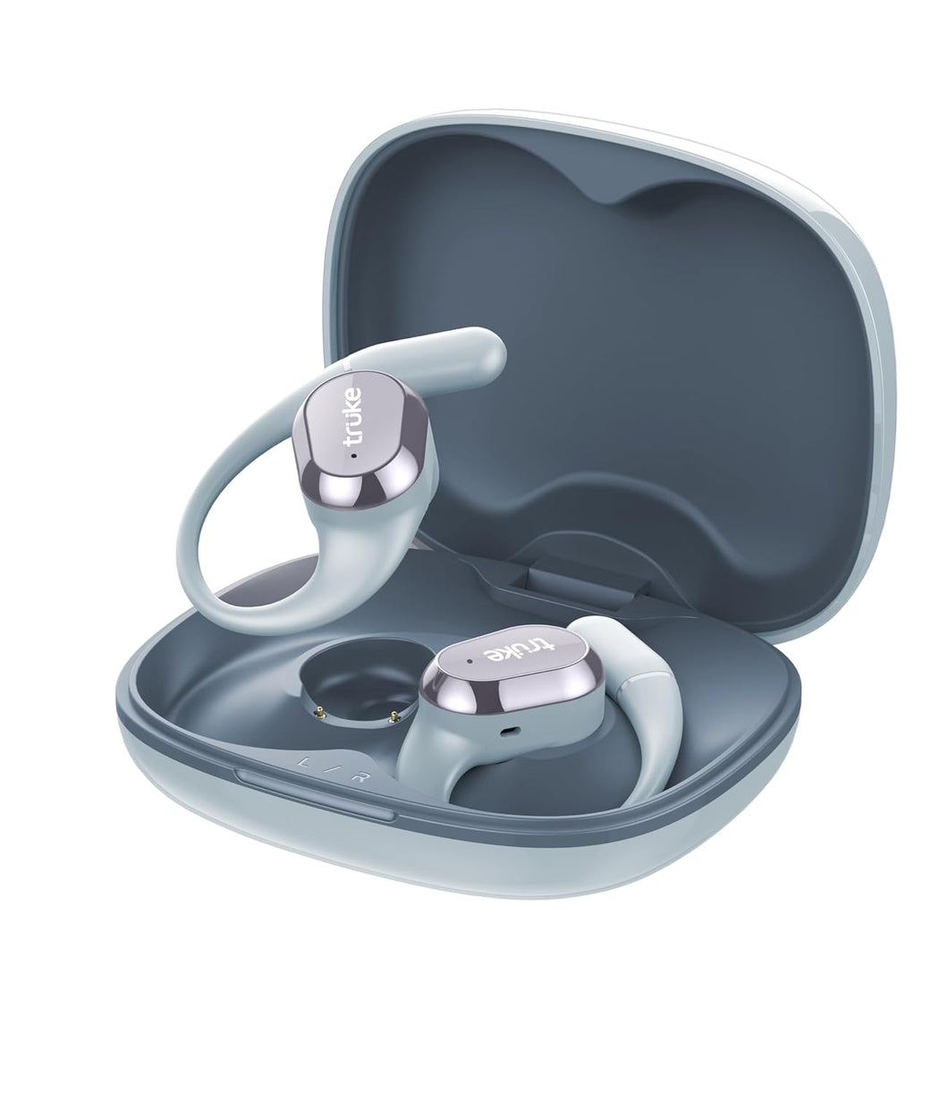 truke Buds Liberty Open Ear Wireless Earbuds with 360Spatial™ Audio Experience, 16mm Beryllium Speaker, 60H Playtime, Quad Mic for Crystal-Clear Calls, Fast Charging, BT5.4