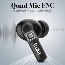 Load image into Gallery viewer, truke Buds Echo True Wireless in Ear Earbuds with 24-bit Spatial Audio, 13mm Titanium Driver, Dual Pairing Ear Buds, 40ms Latency, 70H Battery Fast Charge TWS, Quad-Mic ENC, BT 5.4
