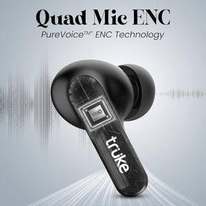 truke Buds Echo True Wireless in Ear Earbuds with 24-bit Spatial Audio, 13mm Titanium Driver, Dual Pairing Ear Buds, 40ms Latency, 70H Battery Fast Charge TWS, Quad-Mic ENC, BT 5.4