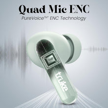 Load image into Gallery viewer, truke Buds Echo True Wireless in Ear Earbuds with 24-bit Spatial Audio, 13mm Titanium Driver, Dual Pairing Ear Buds, 40ms Latency, 70H Battery Fast Charge TWS, Quad-Mic ENC, BT 5.4
