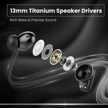 Load image into Gallery viewer, truke Buds Clarity 2 V2 True Wireless Earbuds - 6Mic ENC, 68H Playtime, Low Latency, IPX5
