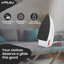 Load image into Gallery viewer, Bajaj DX-6 1000 Watts Dry Iron | Advance Soleplate And Anti-Bacterial German Coating Technology | Thermol Fuse Safety | Auto Shut-Off | Cool Touch Body | 2 Yr Warranty
