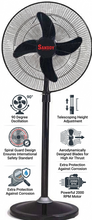 Load image into Gallery viewer, Sanddy Toofan Oscillating Pedestal Fan | 400mm sweep | Powerful Motor
