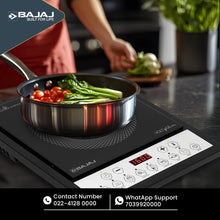 Load image into Gallery viewer, Bajaj ICX 160TS Neo Induction Stove | 1600 Watts | 9 Pre-Set Menus | Digital Display | Keep Warm Function | Variable Time, Power &amp; Temperature Selection | 1 Yr Warranty
