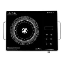 Load image into Gallery viewer, Bajaj IRX 220F Infrared Induction Cooktop | 2200 Watts | 11 Power Level | 3 Preset Menu | Feather Touch Controls | Digital display | 1 Year Warranty
