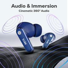 Load image into Gallery viewer, truke New Launch Mega 12 True Wireless in Ear Earbuds W/ 24-Bit Spatial Audio, Premium Leather Textured Design, 70H Playtime Fast Charge Buds, 13mm Drivers TWS, Low Latency, ENC
