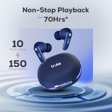Load image into Gallery viewer, truke New Launch Mega 12 True Wireless in Ear Earbuds W/ 24-Bit Spatial Audio, Premium Leather Textured Design, 70H Playtime Fast Charge Buds, 13mm Drivers TWS, Low Latency, ENC
