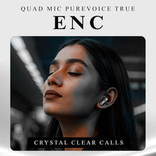 Load image into Gallery viewer, truke New Launch Mega 10 True Wireless in Ear Earbuds W/ 24-Bit Lossless Spatial Audio, 70H Battery Fast Charge Buds, Dual Pairing, 13mm Drivers TWS, Low Latency(40ms), Matte Finish, ENC
