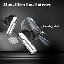 Load image into Gallery viewer, truke Mega 9 New Launch True Wireless in Ear Earbuds W/ 24-Bit Lossless Spatial Audio, 70H Battery Fast Charge Ear Buds, Leather Finish, 13mm Speakers TWS, 40ms Ultra Low Latency, 4Mics ENC
