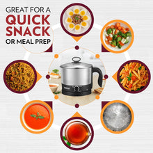 Load image into Gallery viewer, INALSA Stainless Steel Kettle 1.5 Litre|700 Watt|Cooking Kettle|3 Heating Modes| Rapid Boil Technology|See Through Lid| Over-Heat &amp; Boil Dry Protection|Boil Water, Milk
