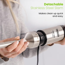Load image into Gallery viewer, INALSA Robot Inox Hand Blender 1500 W|Silent DC Copper Motor|European Stepless Variable Speed Design| X.Large 1L Chopper|Unique Potato Masher| Detachable| Stainless Steel-Robot INOX 1500 StepUp
