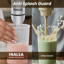 Load image into Gallery viewer, INALSA Hand Blender Mixer|1700W Copper Motor|Chopper,Dough Maker,Whisker &amp; Jar Attachment|Low Noise|20 Speed Control &amp; Turbo Function|BPA Free|Anti-Splash|2 Yr Warranty,Robot Inox 1700 Mix N Blend

