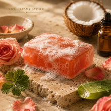 Load image into Gallery viewer, Ankaha Luxury Soap | VINTAGE ROSE | Rose, Geranium, Mint, Coconut Oil, Glycerin|Ayurvedic Handmade Organic Bath Soap|Scented Soap For Smooth &amp; Soft Skin| 125g x 2
