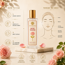 Load image into Gallery viewer, Facial Tonic Mist Pure Rose Water Face Cleanser | 100 ml | Cleansing, Refreshing and Hydrating

