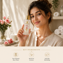 Load image into Gallery viewer, ANKAHA Signature Gulab Set | Vintage Rose Soap, Calming Aligarh Diffuser Oil, Rose Water Face Mist
