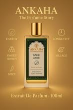 Load image into Gallery viewer, Ankaha Sage Noir | Earthy Vetiver, Sweet Honey, Spicy | Extrait De Parfum
