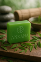 Load image into Gallery viewer, Ankaha&#39;s Luxury Soap |SAGE NOIR | Vetiver, Almond, Cocunut, Musk, Tea tree, Patchouli, Glycerin| Ayurvedic Handmade Organic Bath Soap| Scented Soap For Smooth &amp; Soft Skin | 125 g x 2
