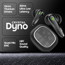 Load image into Gallery viewer, truke New Launch Crystal Dyno Leather Finish True Wireless in Ear Earbuds w/Spatial Audio, 70H Battery Fast Charge Ear Buds, 13mm Driver HiFi Sound TWS, 40ms Ultra Low Latency, 4Mics ENC
