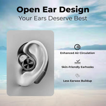 Load image into Gallery viewer, truke Newly Launched Buds Infinity Open Ear Wireless Earbuds with 70Hours of Playtime, 16mm Titanium Speaker, Quad Mic PureVoice™ ENC for Clear Calls, Dual Pairing, Fast Charging OWS
