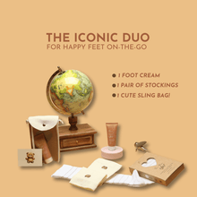 Load image into Gallery viewer, 'On The GLO' DUO - Compression Stockings + Pain/Swell Relief Cream - Glo Mama
